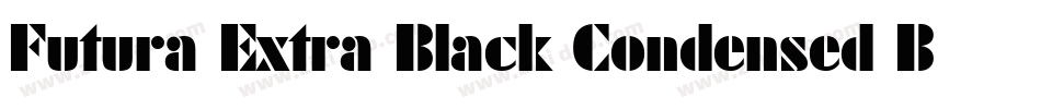 Futura Extra Black Condensed BT字体转换